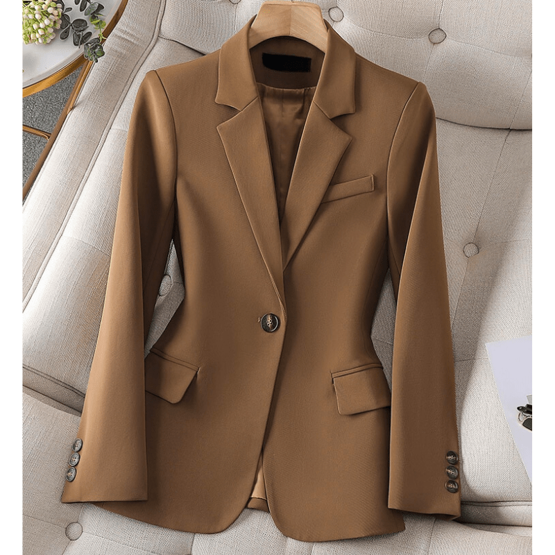 Demetra | Blazer Élégant Tailoré Pour Femme | Simple Boutonnage - Elise Noir